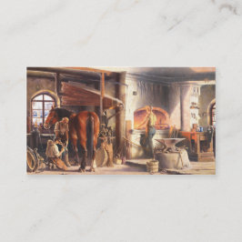 Blacksmith Farrier Affärskort Visitkort