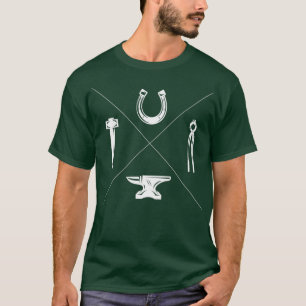 Blacksmith Farrier Hammer Anvil Gift Idea T Shirt