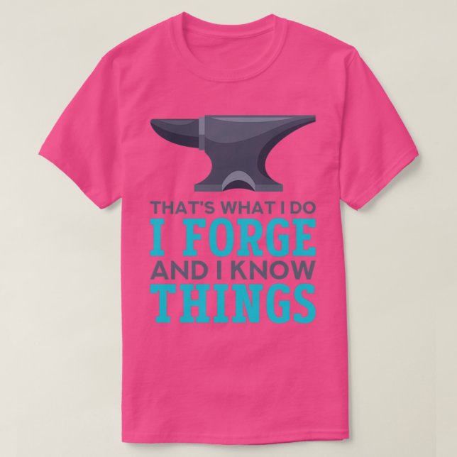 Blacksmith Forging Crateur Gift Sticker T Shirt (Design framsida)
