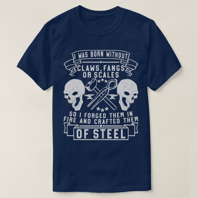 Blacksmith Forging Järn Sl Blacksmithing 7 T Shirt (Design framsida)