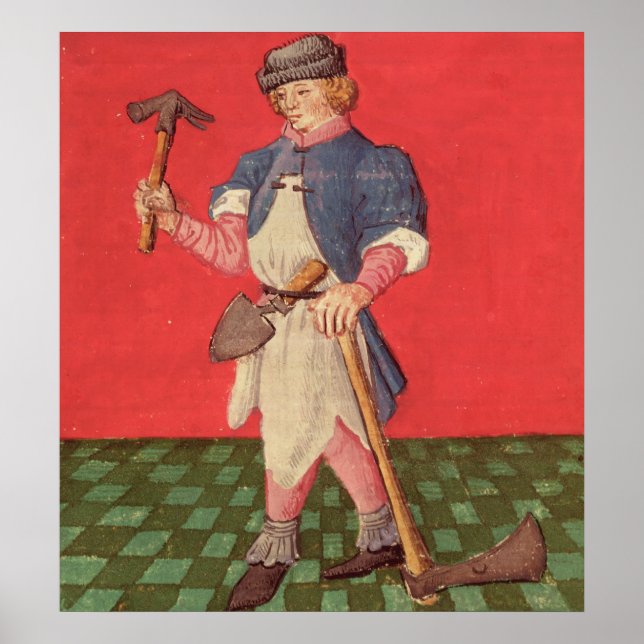 Blacksmith från Le Livre des EChecks Moralizes Poster (Framsidan)