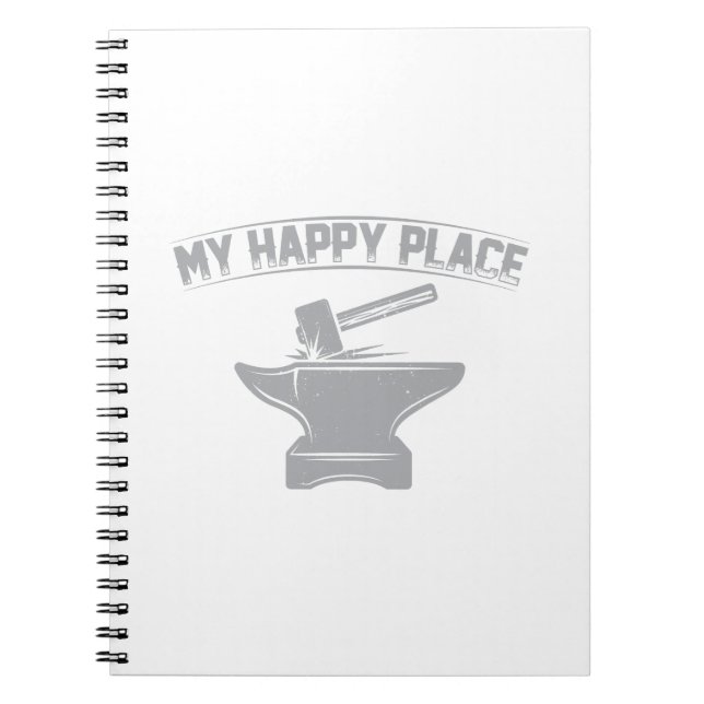 Blacksmith Gifts | Blacksmithing Anvil Forging Anteckningsbok (Framsidan)