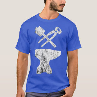 Blacksmith Hammer Sl Forge Bladesmith Tongs T Shirt