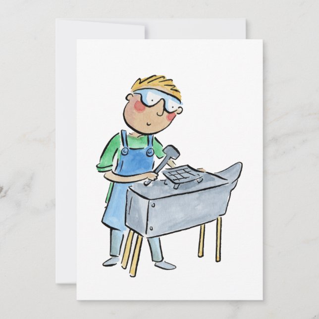 Blacksmith Inbjudningar (Framsida)