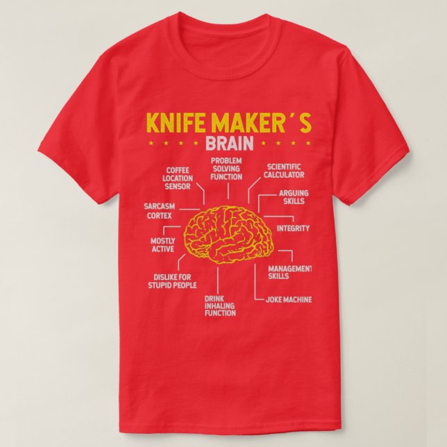 Blacksmith Knife Maker Bladesmith Knife T T Shirt (Design framsida)