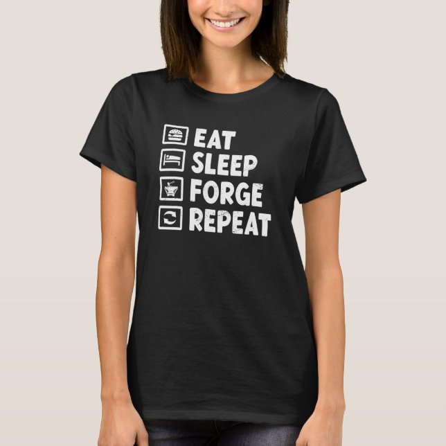 Blacksmith Life Metall Working Blacksmith Lifes T Shirt (Framsida)