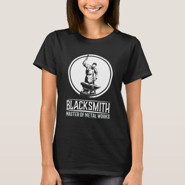 Blacksmith Master I Smith Amchef Crateur T Shirt (Framsida)