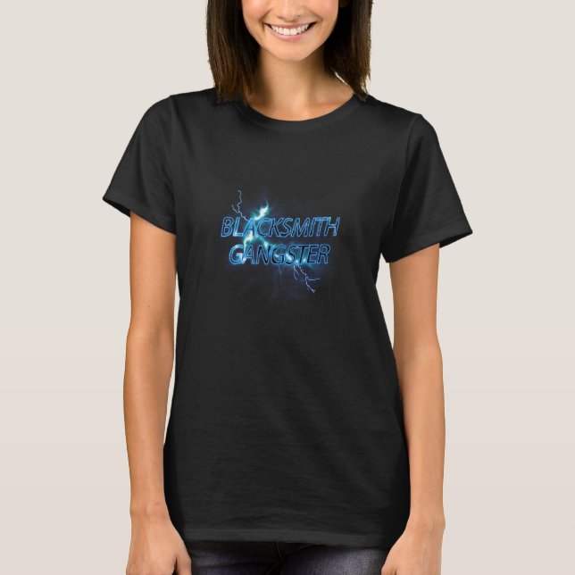 Blacksmith med Sledgehammer T Shirt (Framsida)