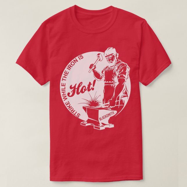 Blacksmith metalarbetargåva T 1 T Shirt (Design framsida)