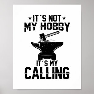 Blacksmith Ord   Gåvor för konstgjord beläggning Poster