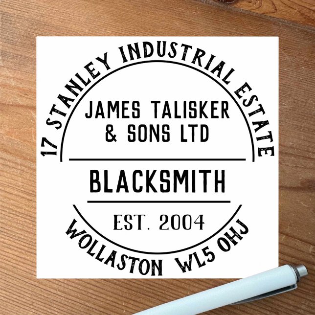 Blacksmith Rubber Frimärke Stämpel (Skapare uppladdad)