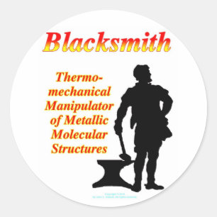 Blacksmith Runt Klistermärke
