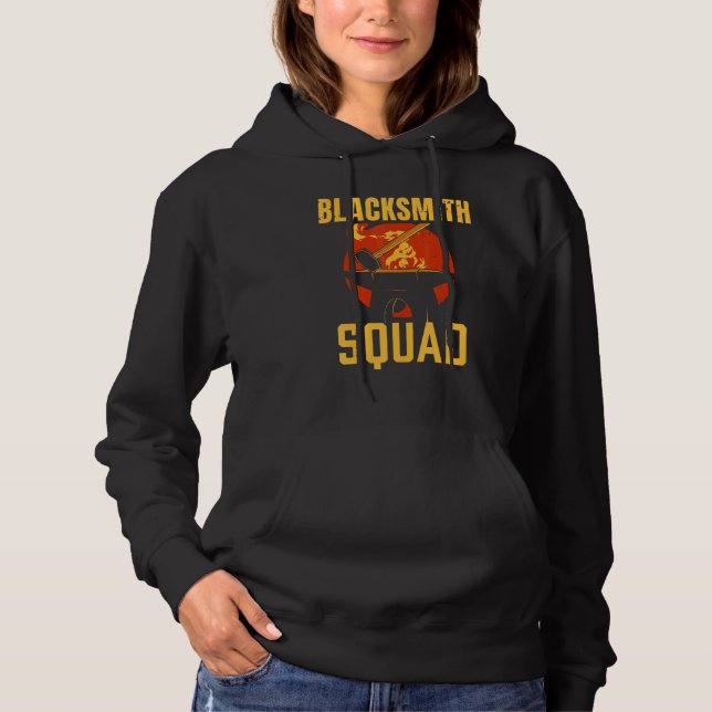 Blacksmith Squad Blacksmithing Job T Shirt (Framsida)