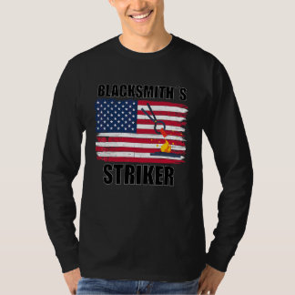 Blacksmith Striker Patriotic Us Flagga T Shirt