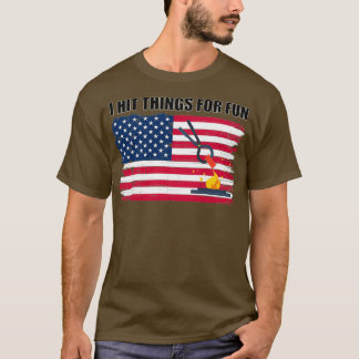 Blacksmith Us Flagga Patriotic T Shirt
