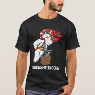 Blacksmithicorn Forging Cute Kids Blacksmithing T Shirt