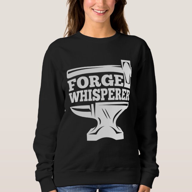 Blacksmithing Anvil Forge Whisperer Blacksmith T Shirt (Framsida)