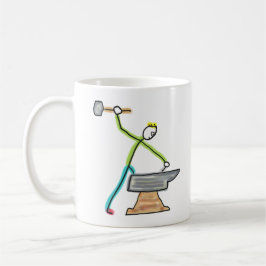 Blacksmithing Stickman Kaffemugg