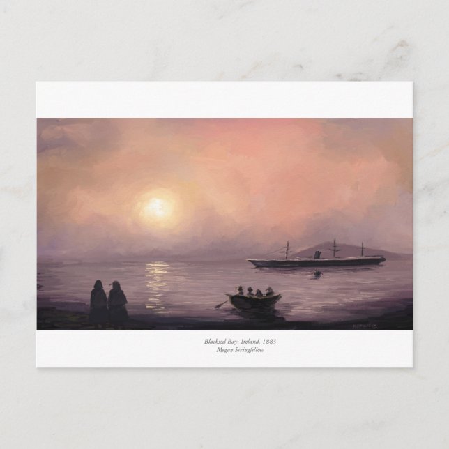 Blacksod Bay, 1883-vykort Vykort (Framsida)