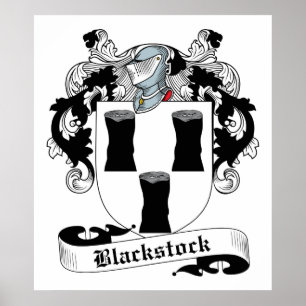 Blackstock familjvapensköld poster