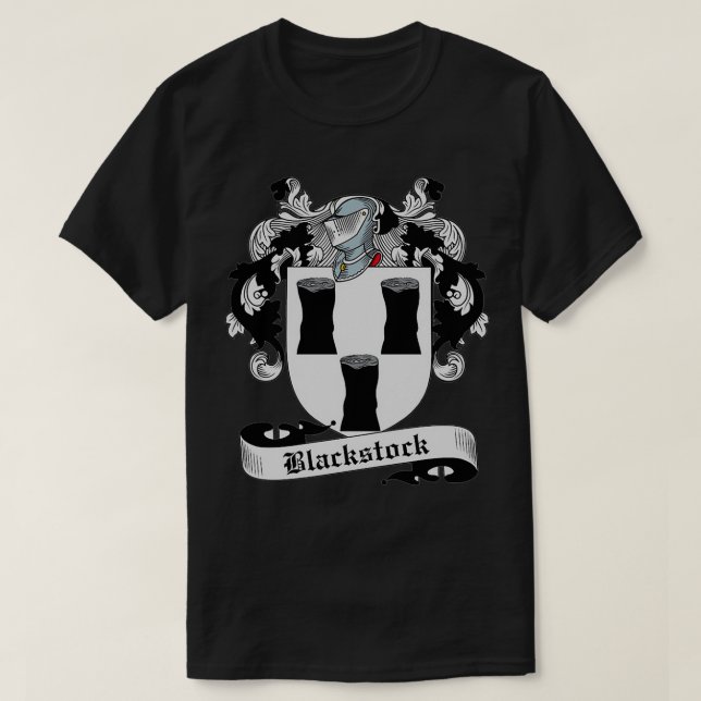 Blackstock Vapensköld Tartan Klan Scottish Klan T Shirt (Design framsida)