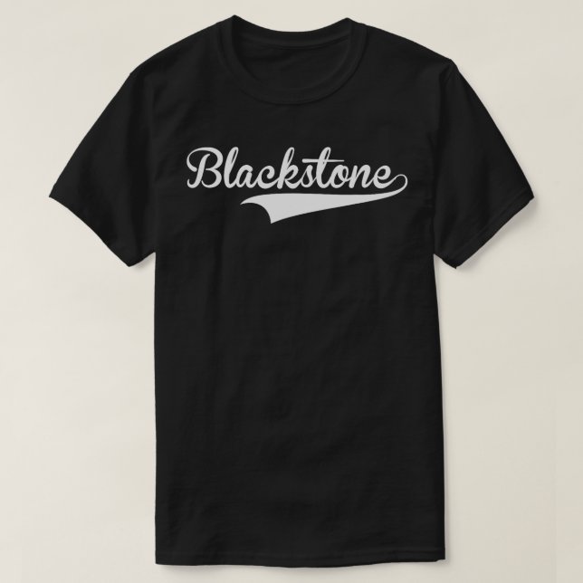 BLACKSTONE Baseball Vintage Retro-teckensnitt T Shirt (Design framsida)