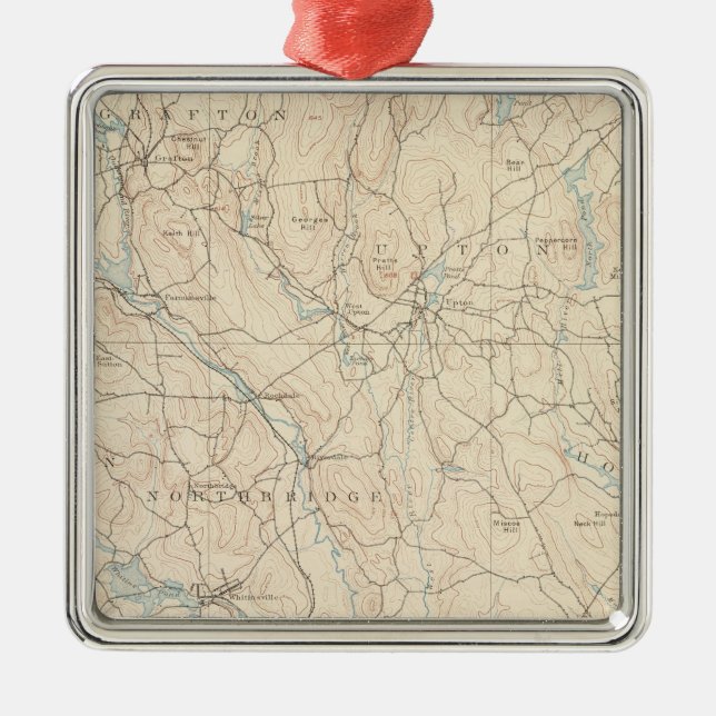 Blackstone Massachusetts Julgransprydnad Metall (Framsidan)