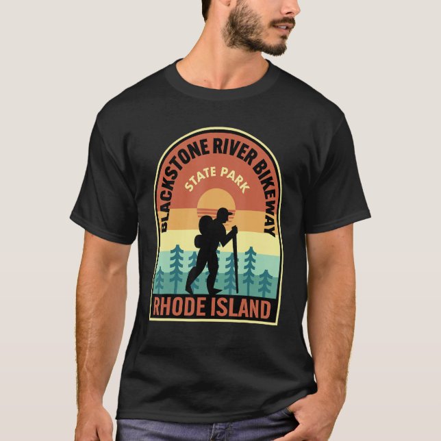 Blackstone River Bikeway State Park Rhode Island H T Shirt (Framsida)