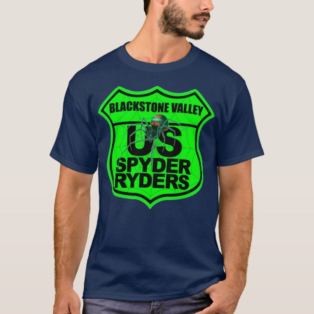 Blackstone Valley Chapter - Logotyp Säkerhetsgrön T Shirt (Framsida)