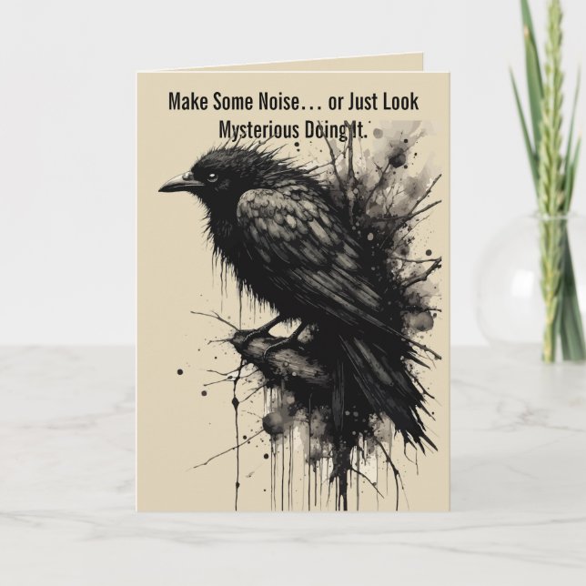 Bläckstorm Kråkstilla före kraxet Kort (Framsida)