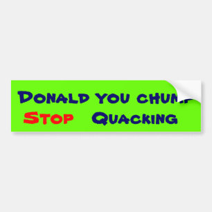 Bläckstötfångare för Donald Chump Bildekal