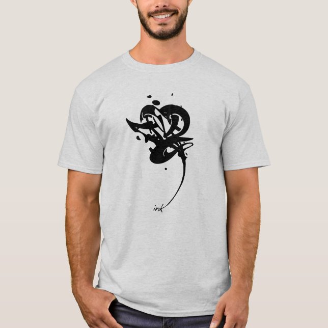 bläckt-skjorta t shirt (Framsida)