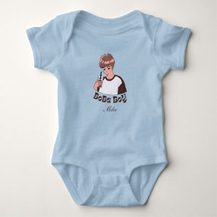 Bläcktebubbla te baby bodykosti t shirt