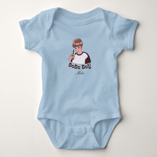 Bläcktebubbla te baby bodykosti t shirt (Framsida)