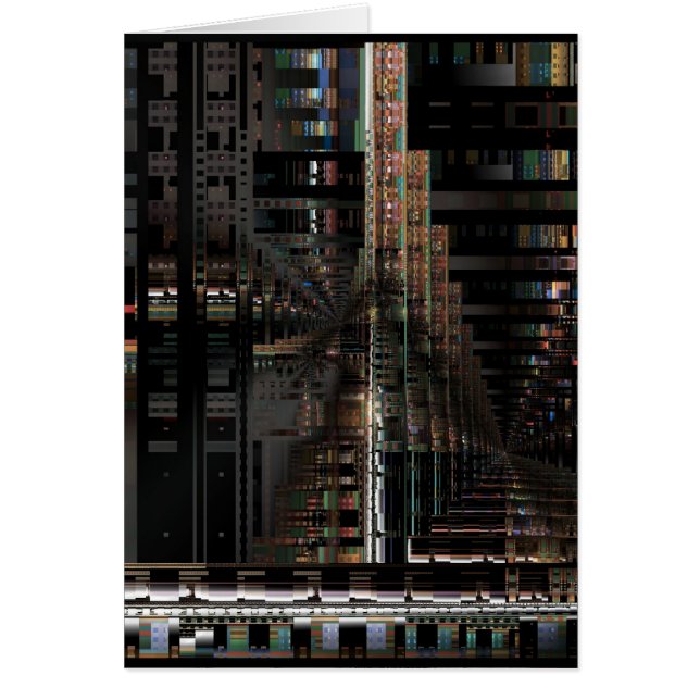 BlackTechnology Circuit Board Electronic Computer. Hälsningskort (Framsidan)