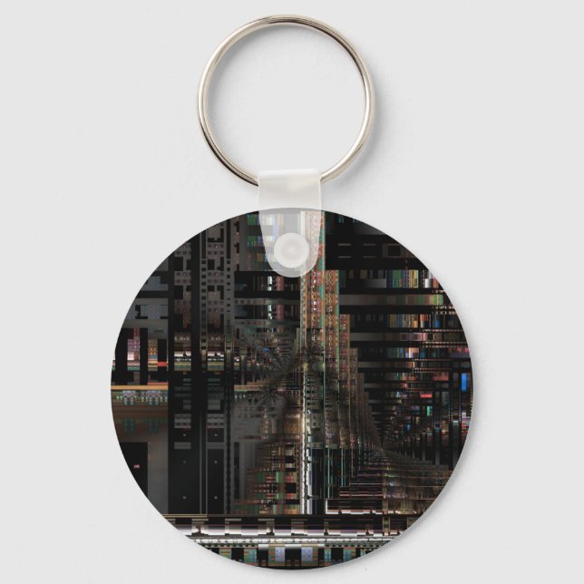 BlackTechnology Circuit Board Electronic Computer. Nyckelring (Framsida)
