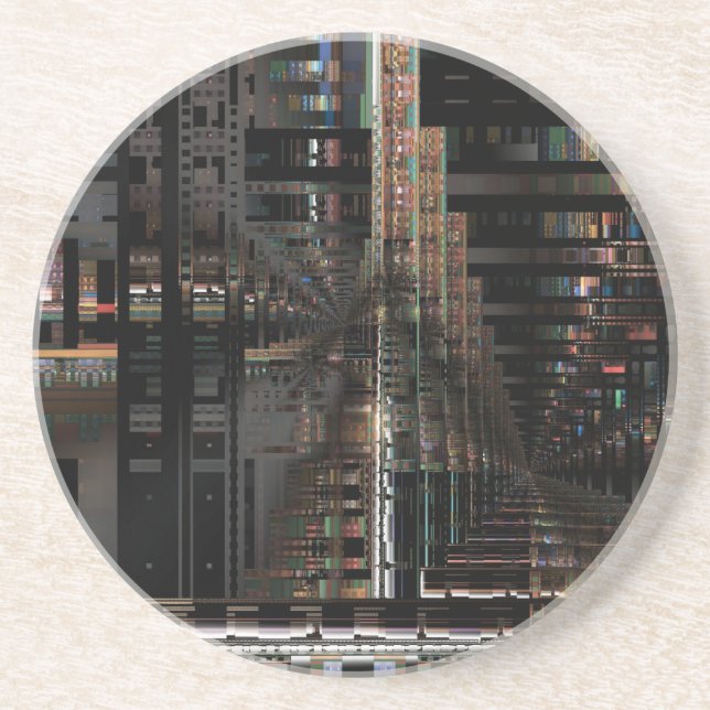 BlackTechnology Circuit Board Electronic Computer. Underlägg Sandsten (Framsidan)