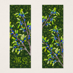 Blackthorn Grenar med Initialer Litet Visitkort