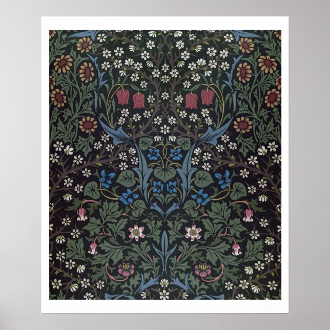 "Blackthorn" tapet, 1892 Poster (Framsidan)