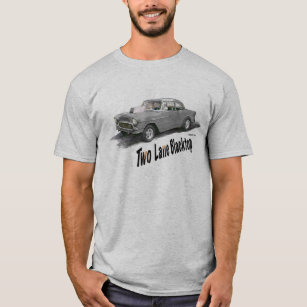 Blacktop '55 Chevy för två Lane T-shirt