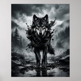 Bläckvarg Monsun Poster