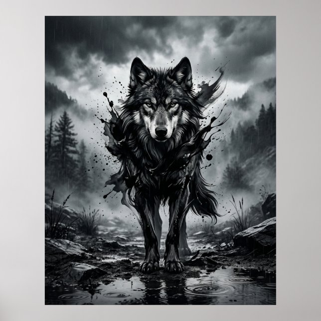 Bläckvarg Monsun Poster (Framsidan)