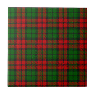 Blackwatch Campbell Tartan Red Grönt Play Kakelplatta