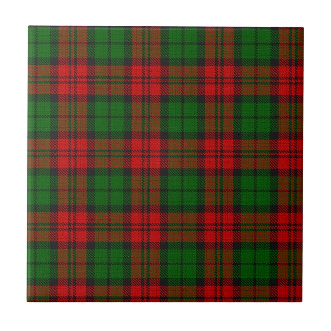 Blackwatch Campbell Tartan Red Grönt Play Kakelplatta (Framsidan)