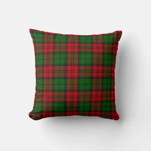 Blackwatch Campbell Tartan Red Grönt Play Kudde (Framsida)