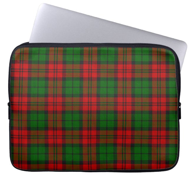 Blackwatch Campbell Tartan Red Grönt Play Laptop Fodral (Framsidan)