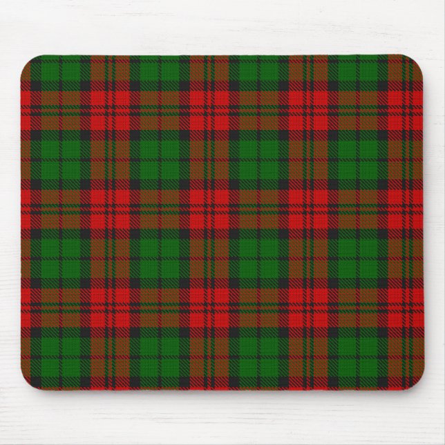 Blackwatch Campbell Tartan Red Grönt Play Musmatta (Framsidan)
