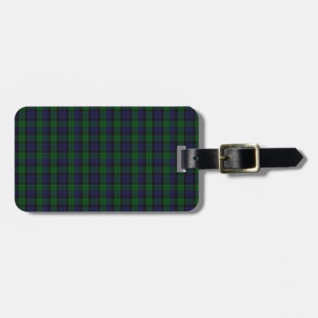 Blackwatch Tartan Bagagebricka (Horisontell Framsida)