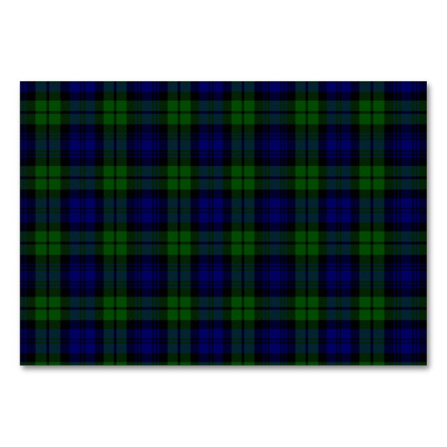 Blackwatch tartan Campbell klan Bordsnummer (Framsidan)