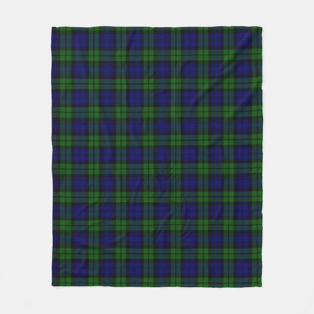 Blackwatch Tartan Fleecefilt (Framsidan)